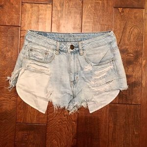 Hi-rise festival distressed shorts 🦋✨